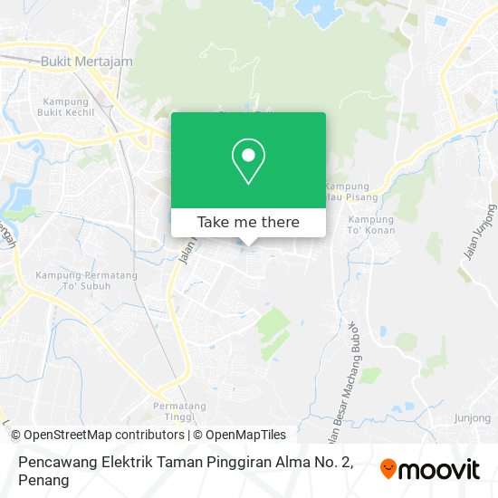 Peta Pencawang Elektrik Taman Pinggiran Alma No. 2