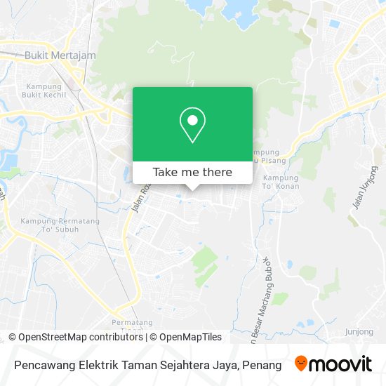 Peta Pencawang Elektrik Taman Sejahtera Jaya