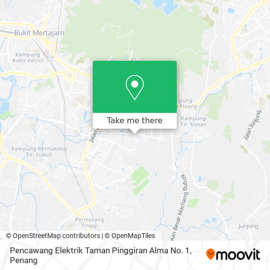 Peta Pencawang Elektrik Taman Pinggiran Alma No. 1