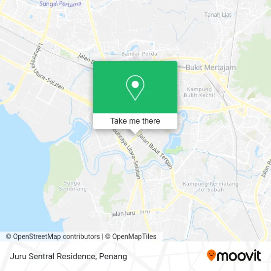 Juru Sentral Residence map