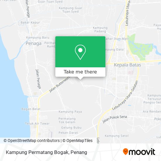 Kampung Permatang Bogak map