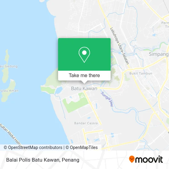 Balai Polis Batu Kawan map