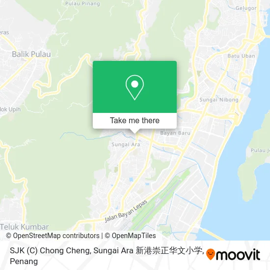 SJK (C) Chong Cheng, Sungai Ara 新港崇正华文小学 map