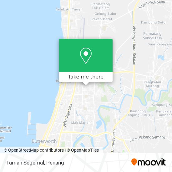 Taman Segemal map