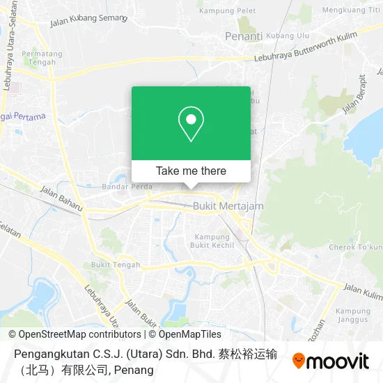 Pengangkutan C.S.J. (Utara) Sdn. Bhd. 蔡松裕运输（北马）有限公司 map