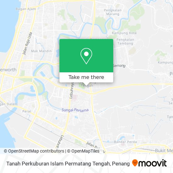 Tanah Perkuburan Islam Permatang Tengah map