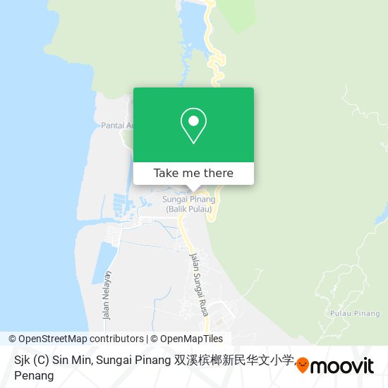 Peta Sjk (C) Sin Min, Sungai Pinang 双溪槟榔新民华文小学