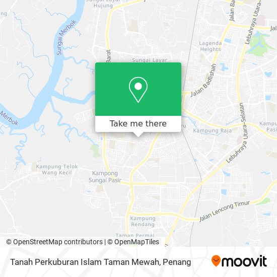 Tanah Perkuburan Islam Taman Mewah map