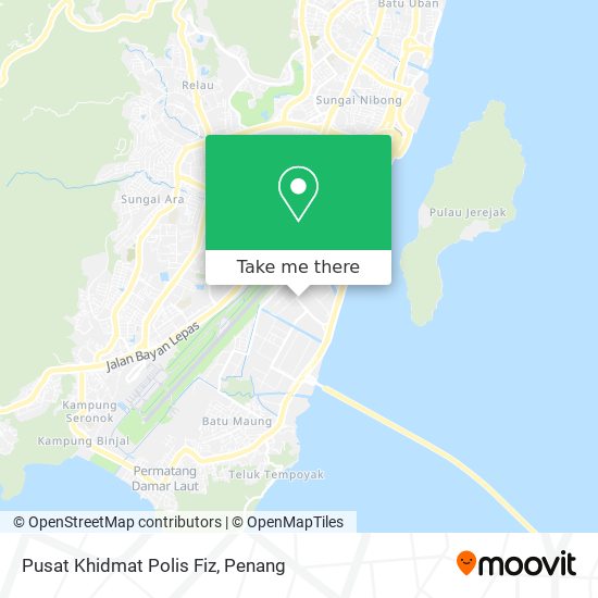 Peta Pusat Khidmat Polis Fiz