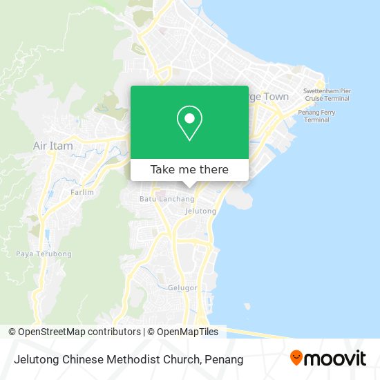 Jelutong Chinese Methodist Church map