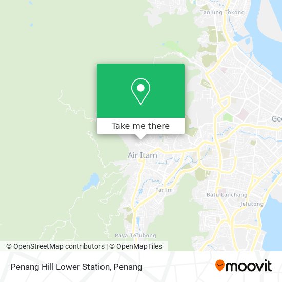Peta Penang Hill Lower Station