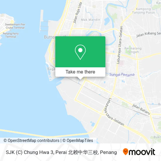 SJK (C) Chung Hwa 3, Perai 北赖中华三校 map