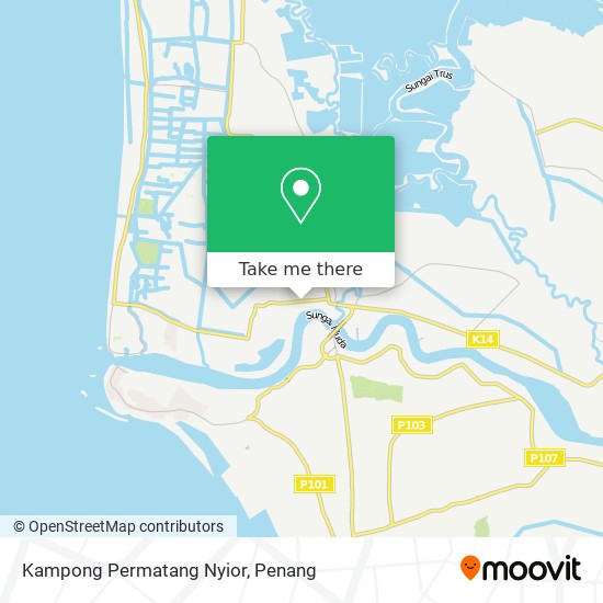 Kampong Permatang Nyior map