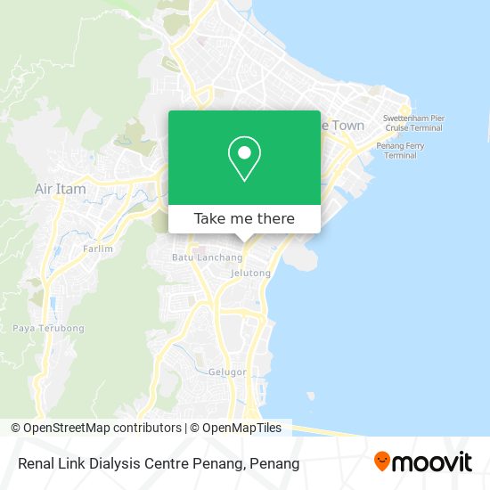 Peta Renal Link Dialysis Centre Penang