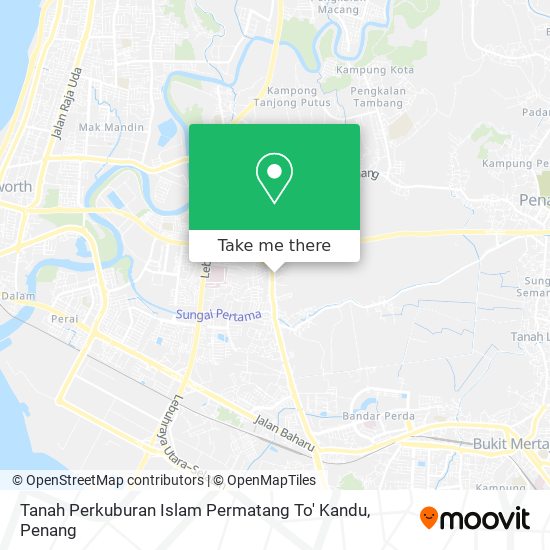 Peta Tanah Perkuburan Islam Permatang To' Kandu