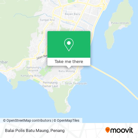 Peta Balai Polis Batu Maung