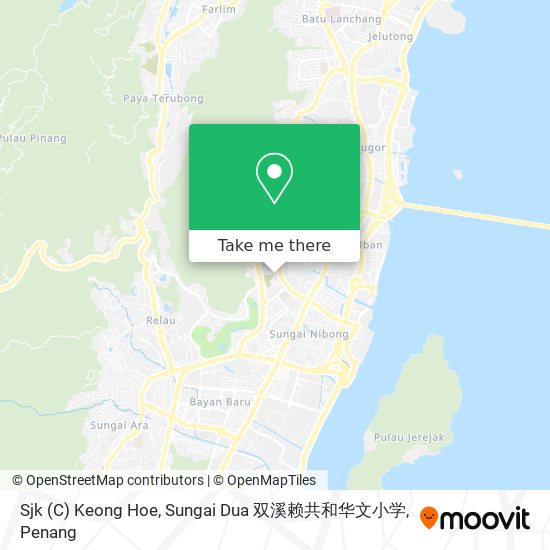 Peta Sjk (C) Keong Hoe, Sungai Dua 双溪赖共和华文小学