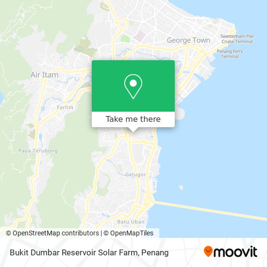 Peta Bukit Dumbar Reservoir Solar Farm