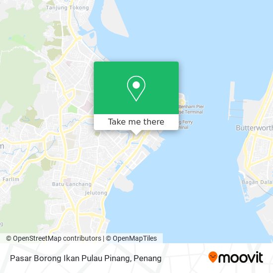 Peta Pasar Borong Ikan Pulau Pinang