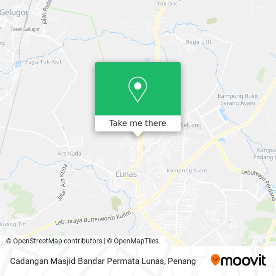 Peta Cadangan Masjid Bandar Permata Lunas