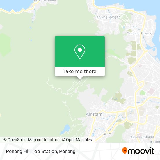 Peta Penang Hill Top Station