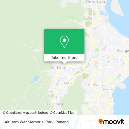 Air Itam War Memorial Park map