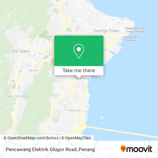 Pencawang Elektrik Glugor Road map