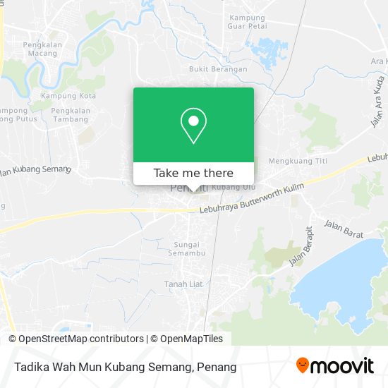 Tadika Wah Mun Kubang Semang map