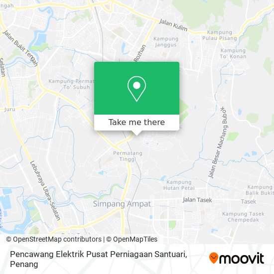 Peta Pencawang Elektrik Pusat Perniagaan Santuari