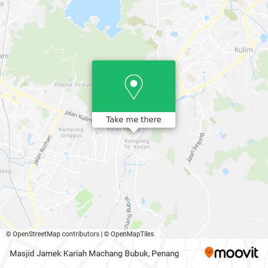 Masjid Jamek Kariah Machang Bubuk map