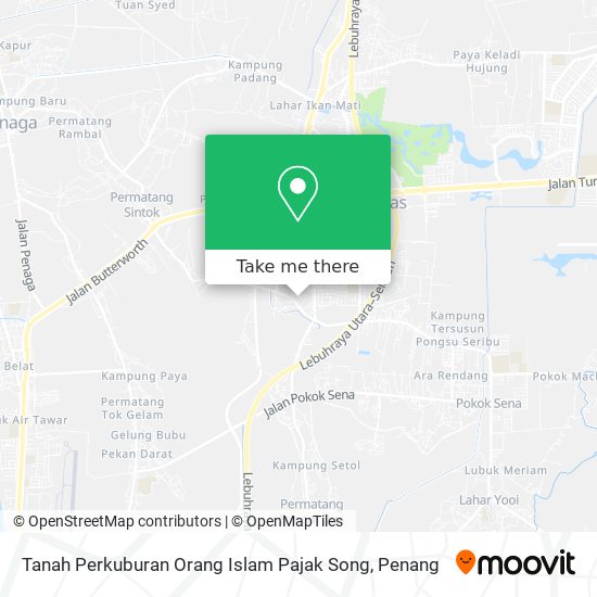 Tanah Perkuburan Orang Islam Pajak Song map