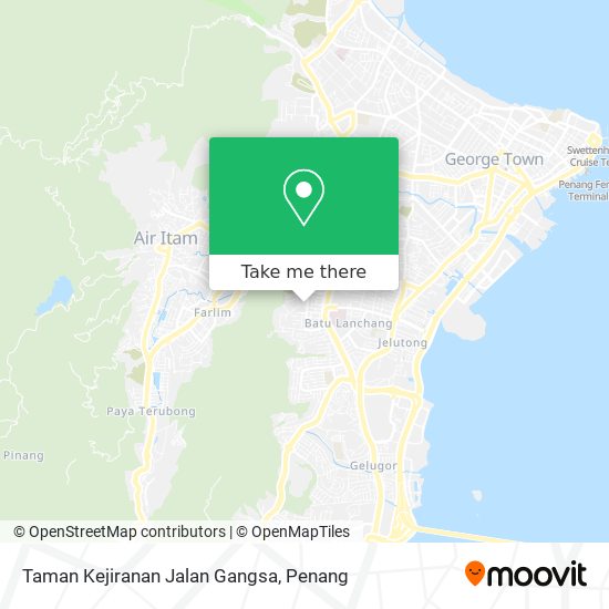 Peta Taman Kejiranan Jalan Gangsa