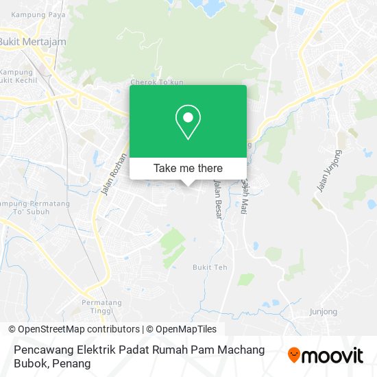 Pencawang Elektrik Padat Rumah Pam Machang Bubok map