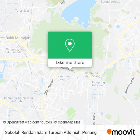 Peta Sekolah Rendah Islam Tarbiah Addiniah