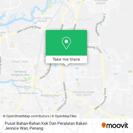 Pusat Bahan-Bahan Kek Dan Peralatan Bakeri Jennice Wan map