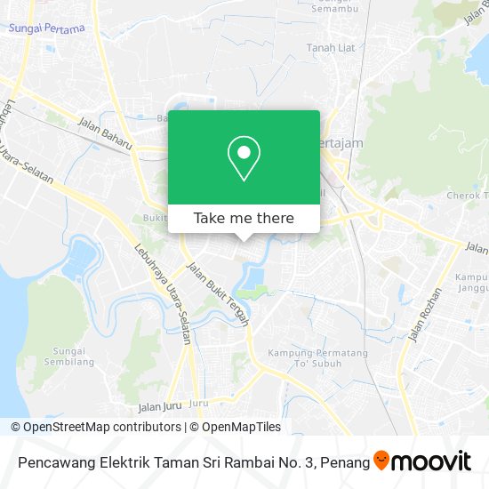 Peta Pencawang Elektrik Taman Sri Rambai No. 3
