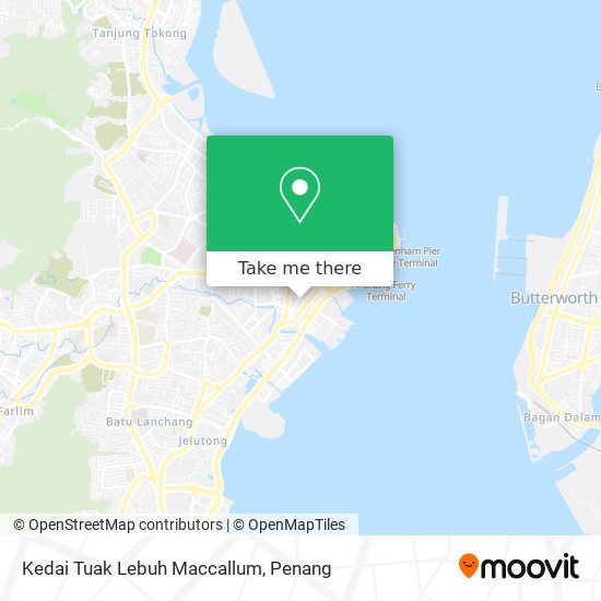 Kedai Tuak Lebuh Maccallum map