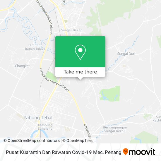 Pusat Kuarantin Dan Rawatan Covid-19 Mec map