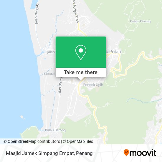 Masjid Jamek Simpang Empat map
