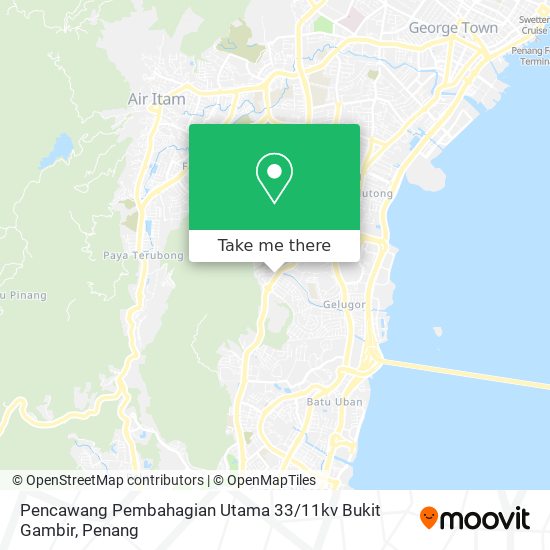 Peta Pencawang Pembahagian Utama 33 / 11kv Bukit Gambir