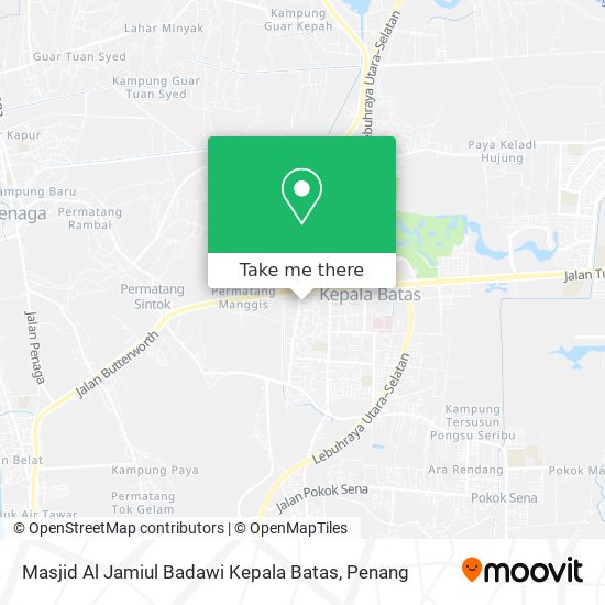 Peta Masjid Al Jamiul Badawi Kepala Batas