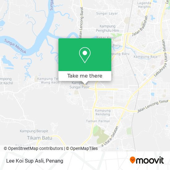 Lee Koi Sup Asli map