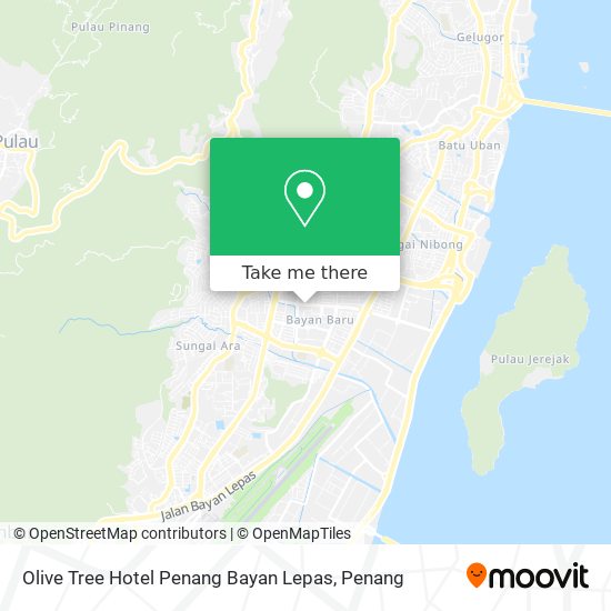 Olive Tree Hotel Penang Bayan Lepas map