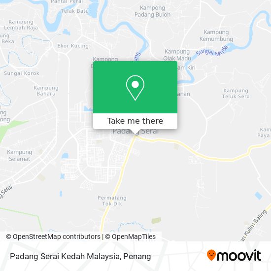 Padang Serai Kedah Malaysia map