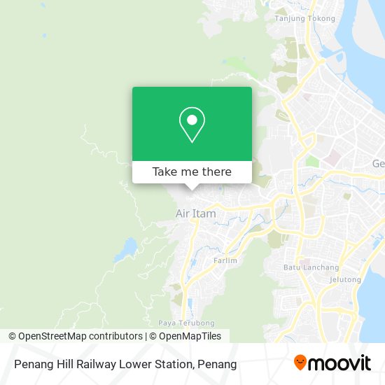 Penang Hill Railway Lower Station map