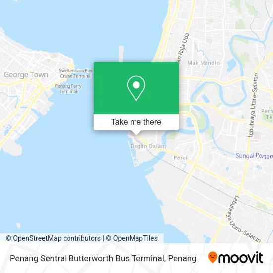 Penang Sentral Butterworth Bus Terminal map