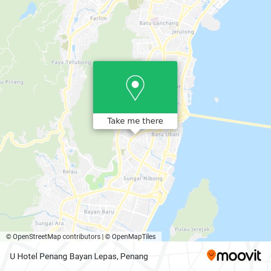 U Hotel Penang Bayan Lepas map