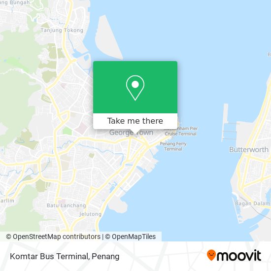 Komtar Bus Terminal map