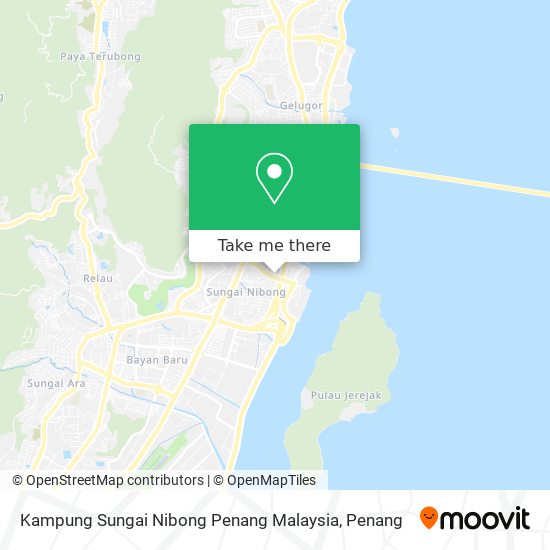 Peta Kampung Sungai Nibong Penang Malaysia