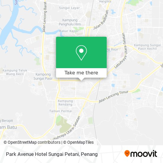 Peta Park Avenue Hotel Sungai Petani